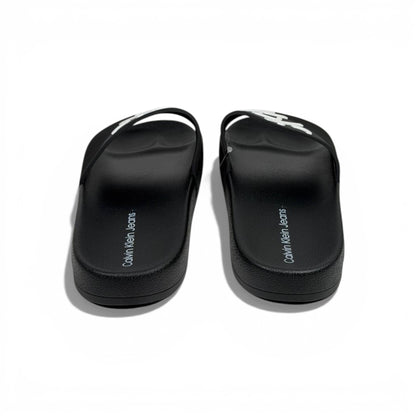 🖤✨ Calvin Klein Jeans Logo Slide Slippers – Black Iconic Style ✨🖤