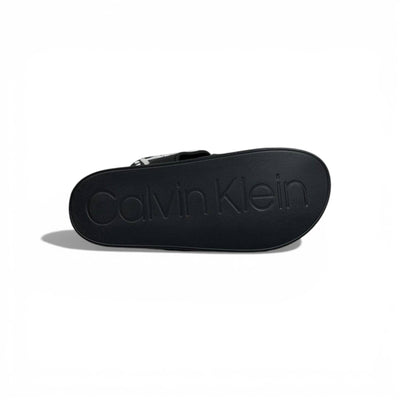 🖤✨ Calvin Klein Jeans Logo Slide Slippers – Black Iconic Style ✨🖤