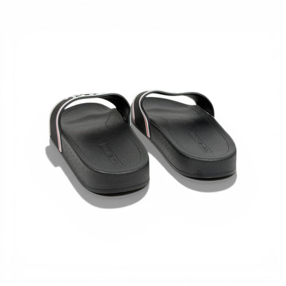🖤✨ Tommy Hilfiger Logo Slide Slippers – Black Classic Edition ✨🖤