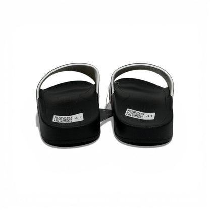 🤍🖤 Tommy Hilfiger White Logo Slide Slippers – Classic Sporty Style 🖤🤍