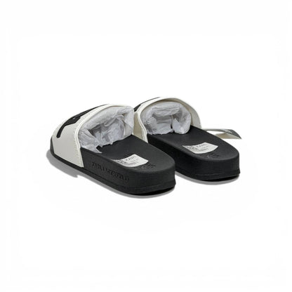 🖤 Karl Lagerfeld Bold Logo Slide Slippers – Black & White