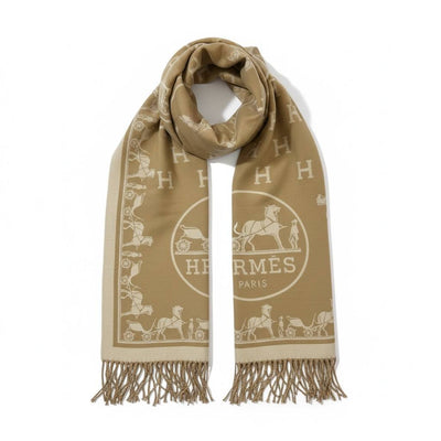 🐪 Hermès Paris Heritage Scarf Camel Elegance 🐪