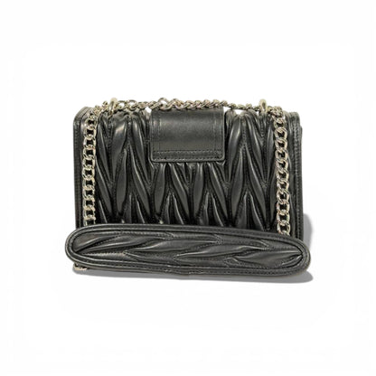 🖤✨ Miu Miu Matelassé Crystal Buckle Shoulder Bag