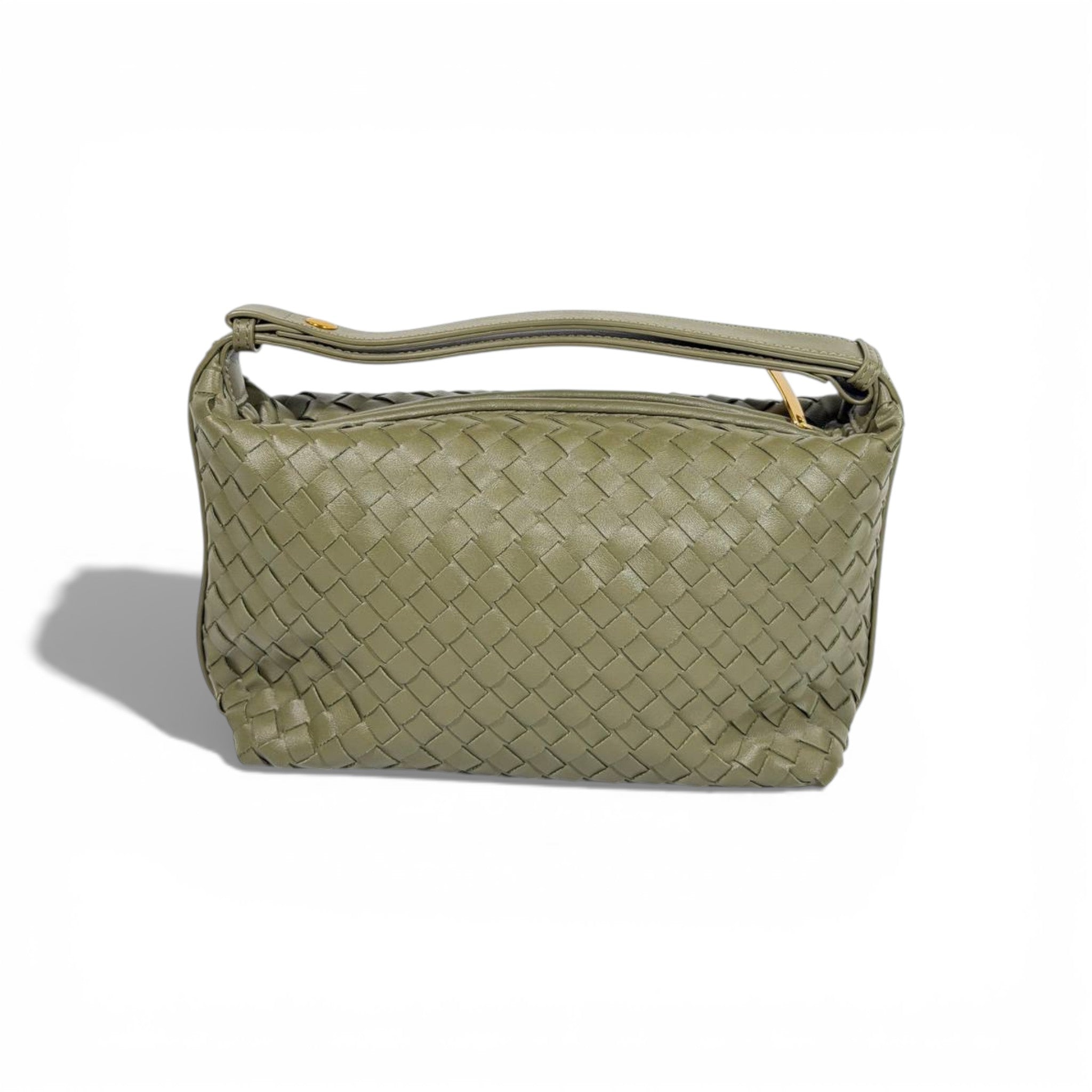 Bottega Veneta Intrecciato Shoulder Bag – Olive Green 💚✨