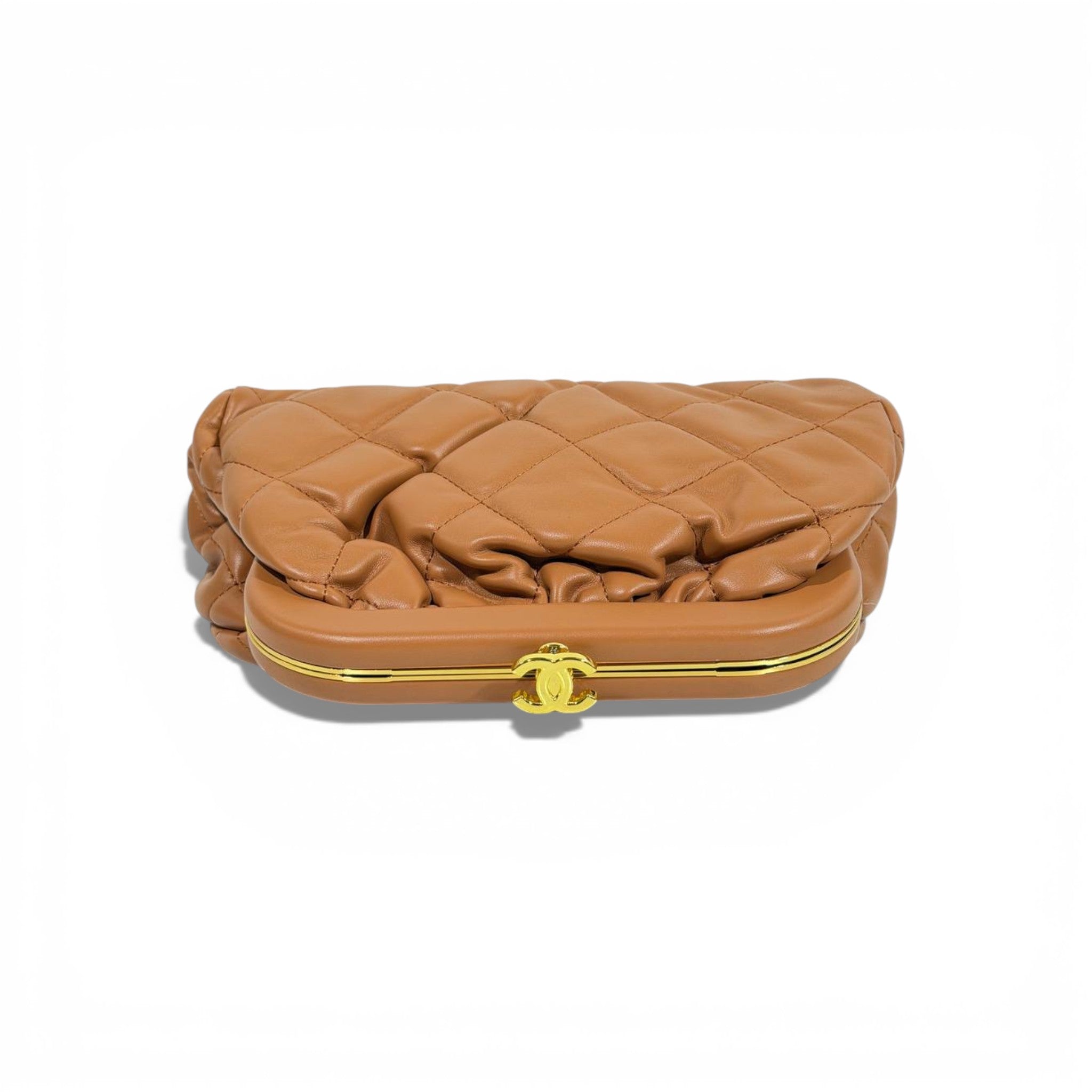 🤎 Chanel Quilted Brown Clutch | Timeless Luxury Evening Bag ✨👜