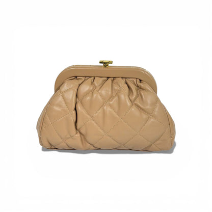 🤎 Chanel Quilted Beige Clutch | Classic Nude Luxury Evening Bag ✨👜