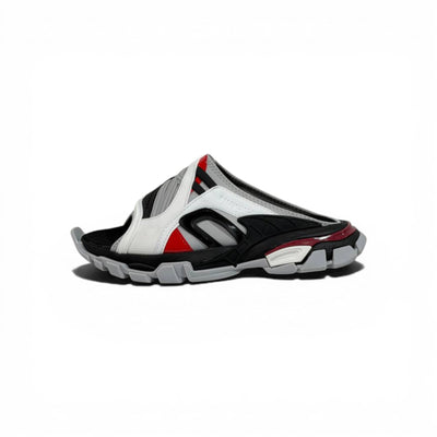 Balenciaga Sport Chunky Sandals – Tech Streetwear Slides ⚪🔴⚫