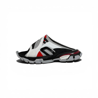 Balenciaga Sport Chunky Sandals – Tech Streetwear Slides ⚪🔴⚫