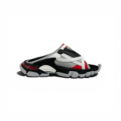 Balenciaga Sport Chunky Sandals – Tech Streetwear Slides ⚪🔴⚫