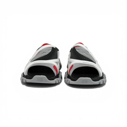 Balenciaga Sport Chunky Sandals – Tech Streetwear Slides ⚪🔴⚫