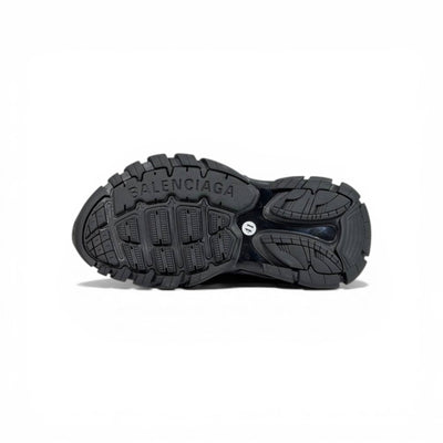 Balenciaga Black Graffiti Chunky Slides – Bold Streetwear Slippers ⚫🔥