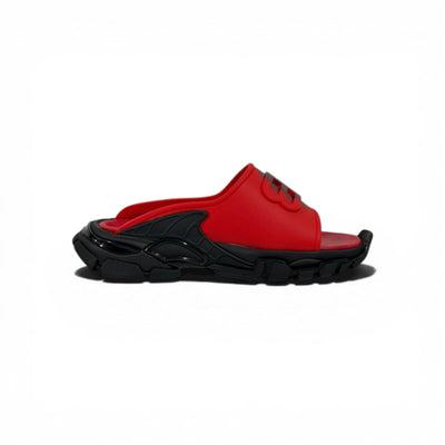 Balenciaga Red Chunky Slides – Minimal Streetwear Statement Slippers 🔴🔥