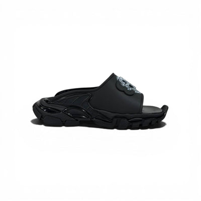 Balenciaga Black Minimal Chunky Slides – Luxury Streetwear Slippers ⚫✨