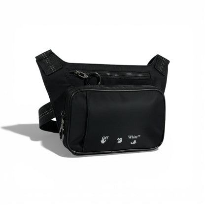 🖤🔥 Off-White Utility Waist Bag – Iconic Black 🔥🖤