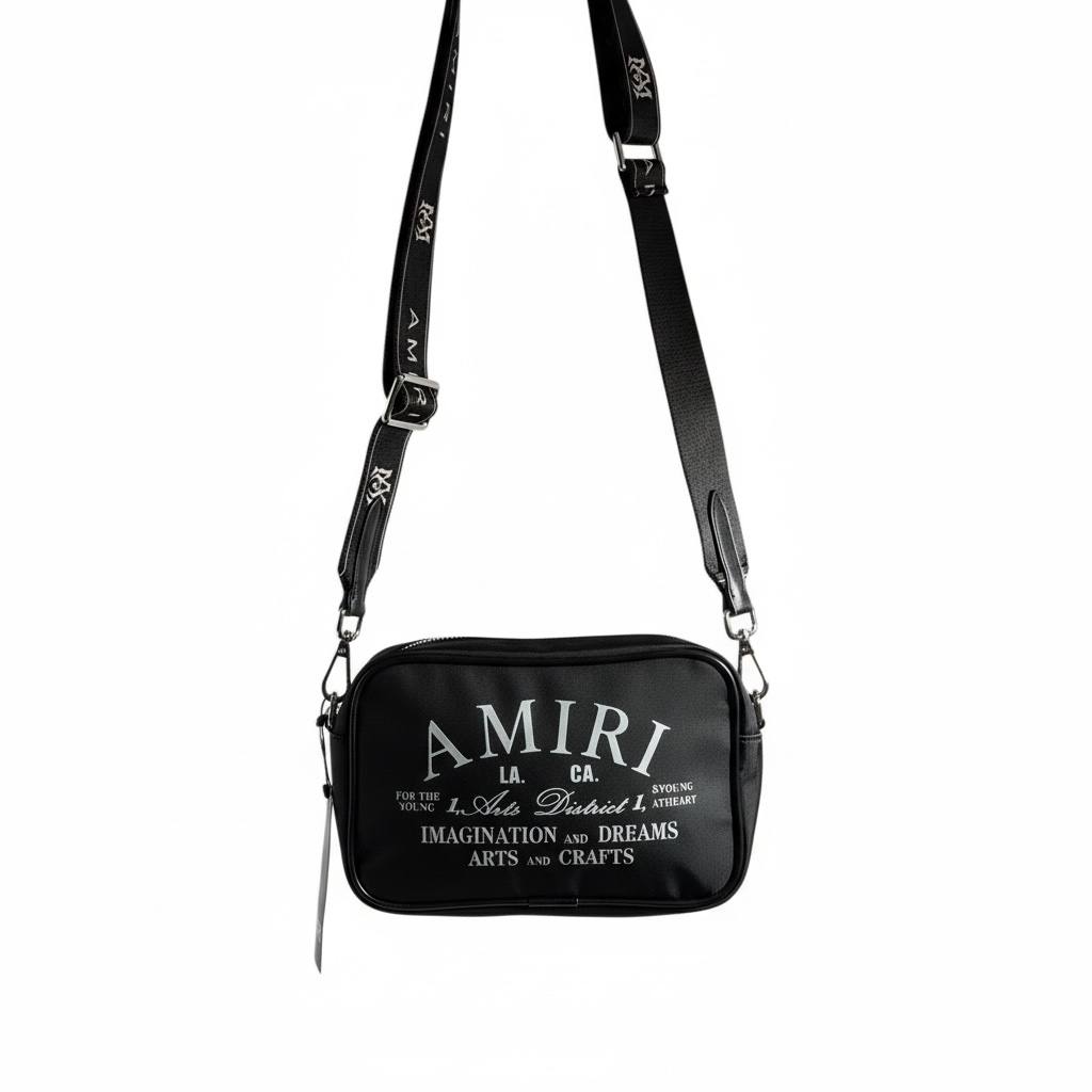 AMIRI Black Crossbody Bag 🖤🔥 Luxury Streetwear Shoulder Bag ⚡💣