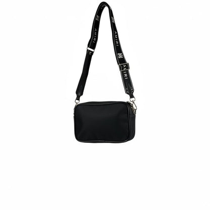 AMIRI Black Bandana Print Crossbody Bag 🖤🔥 Luxury Street Shoulder Bag 💎⚡