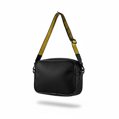OFF-WHITE Black Diagonal Stripe Crossbody Bag 🖤⚡ Iconic Streetwear Shoulder Bag 😎🔥💣