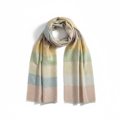 Gucci Pastel Stripes Signature Scarf 💖✨ | Elegant Designer Winter Wrap