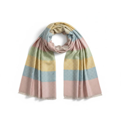Gucci Pastel Stripes Signature Scarf 💖✨ | Elegant Designer Winter Wrap