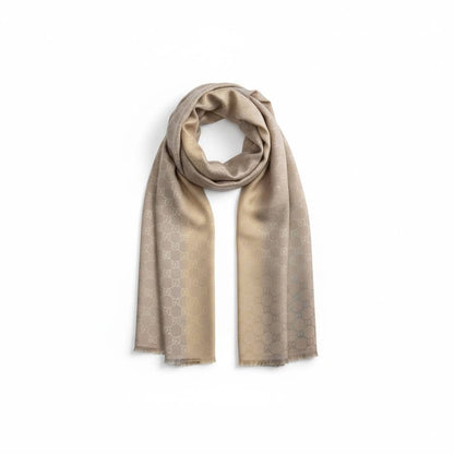 ✨ Gucci Pastel GG Monogram Scarf – Soft Luxury Wrap ✨