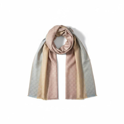 ✨ Gucci Pastel GG Monogram Scarf – Soft Luxury Wrap ✨