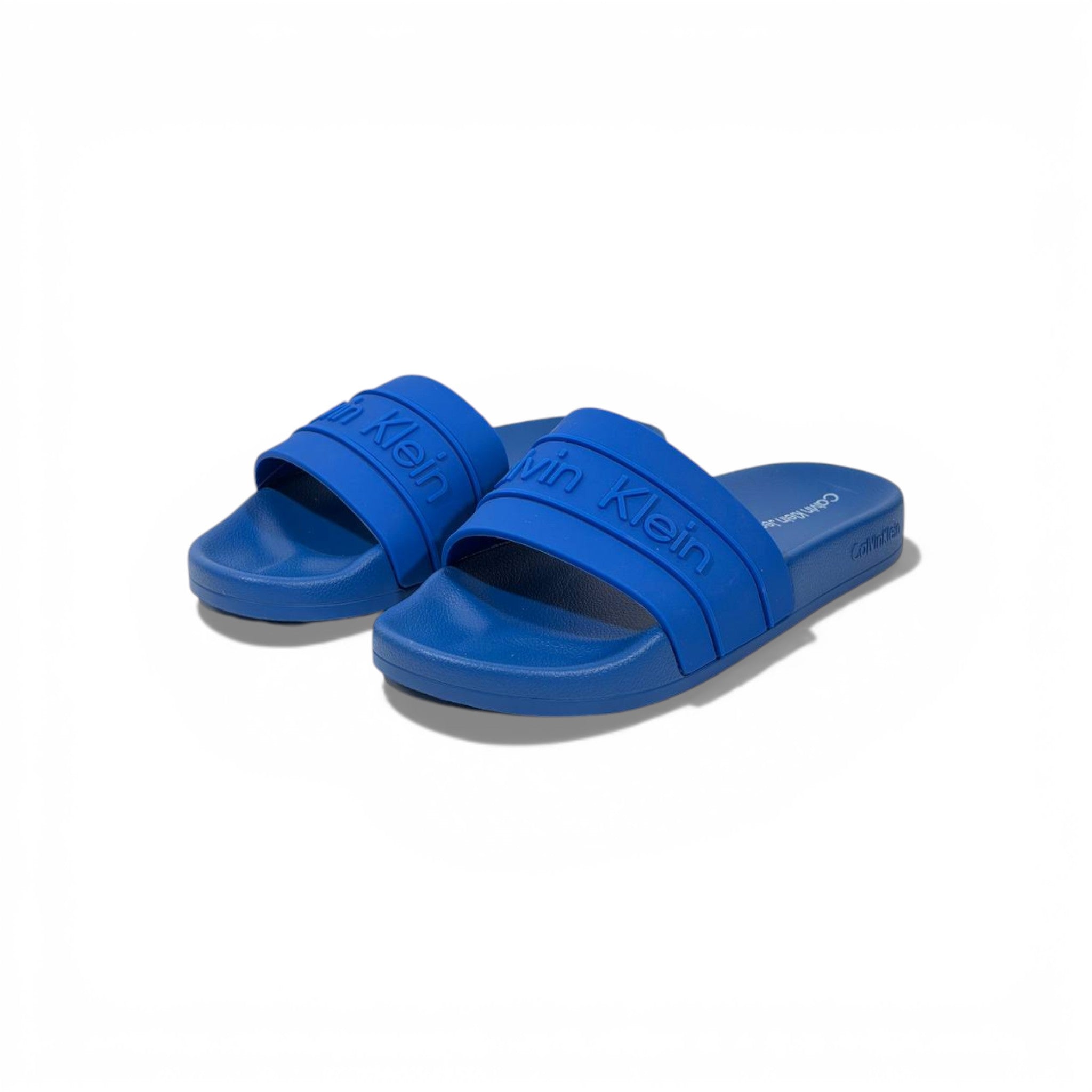 💙 Calvin Klein Logo Slide Slippers – Bold Blue Edition ✨