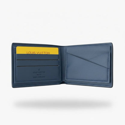 Louis Vuitton-Inspired Blue Monogram Logo Wallet – Bold Street Luxury Edition 💙