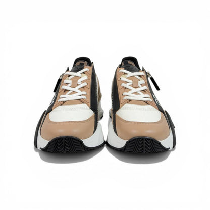 Fendi Flow Sneakers – Beige & Black Luxury Runner 🤍🖤