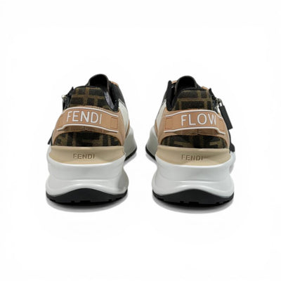 Fendi Flow Sneakers – Beige & Black Luxury Runner 🤍🖤