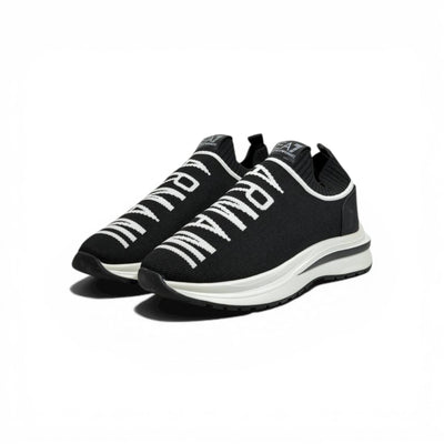 EA7 Armani Exchange-Inspired Slip-On Sneakers – Bold Logo Black Edition 🖤🔥