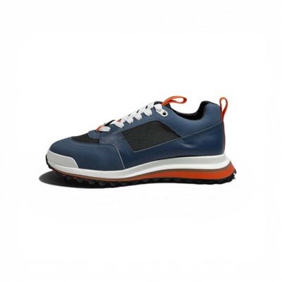Hermès Hybrid Sneakers – Navy & Orange Sport Luxe Edition 🧡💙