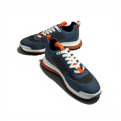 Hermès Hybrid Sneakers – Navy & Orange Sport Luxe Edition 🧡💙