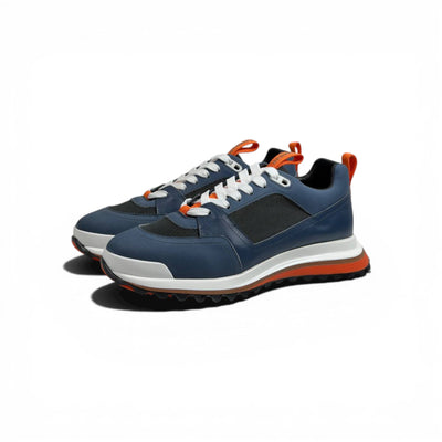 Hermès Hybrid Sneakers – Navy & Orange Sport Luxe Edition 🧡💙
