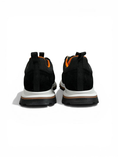 Hermès Urban Trainer Sneakers Black & Orange – Lightweight Comfort & Grip Sole