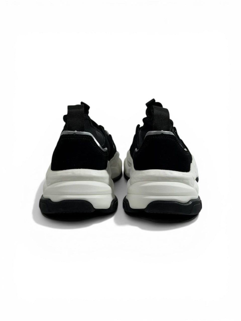 🖤 Emporio Armani Black Chunky Slip-On Sneakers – Elastic Strap, Lightweight Comfort & Urban Style