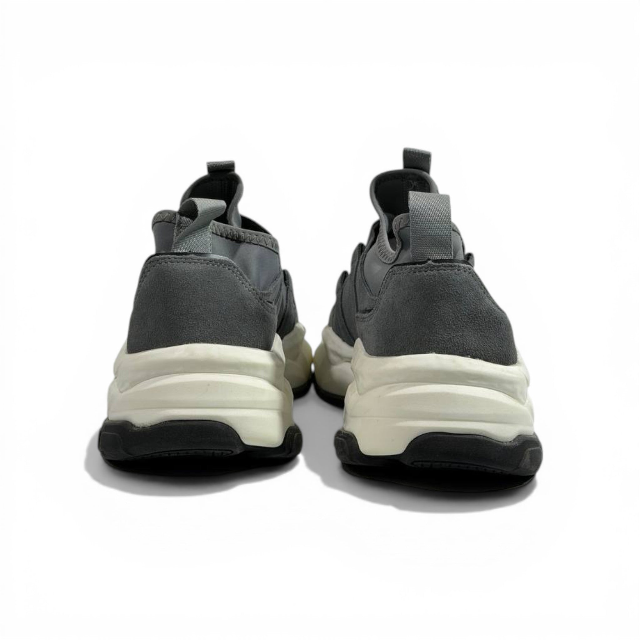 EMPORIO ARMANI Grey Slip-On Sneakers 👟✨ | Minimal Luxury Comfort & Modern Fit