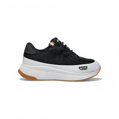BOSS Black Knit Sneakers 👟🔥 | Sleek Luxury Comfort & Everyday Performance