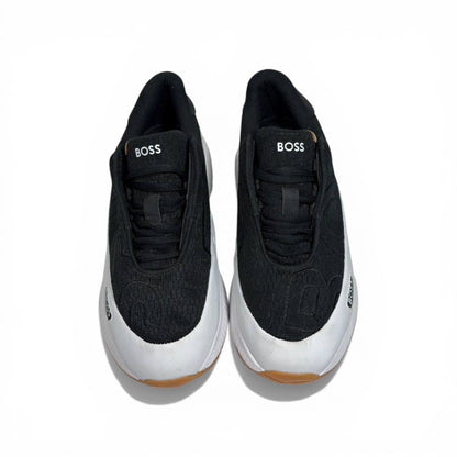 BOSS Black Knit Sneakers 👟🔥 | Sleek Luxury Comfort & Everyday Performance