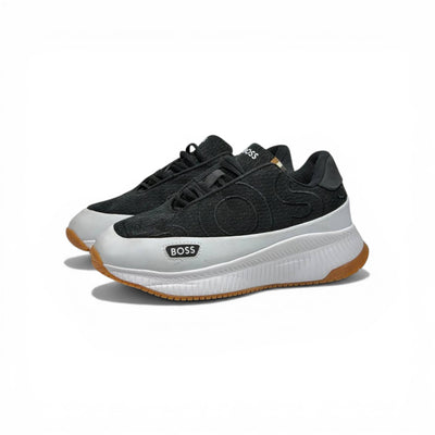 BOSS Black Knit Sneakers 👟🔥 | Sleek Luxury Comfort & Everyday Performance