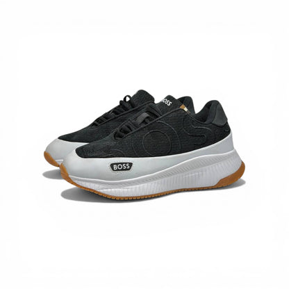 BOSS Black Knit Sneakers 👟🔥 | Sleek Luxury Comfort & Everyday Performance