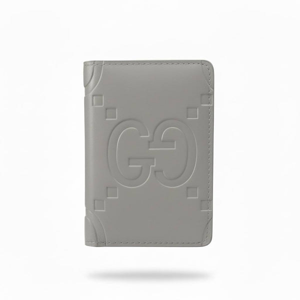 GUCCI Embossed white Card Holder 🩶✨ | Minimal Luxury Everyday Essential