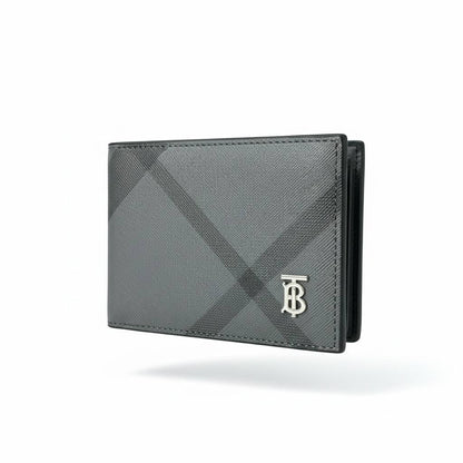 BURBERRY Check Grey Wallet 🩶✨ | Modern Luxury Bifold Essential