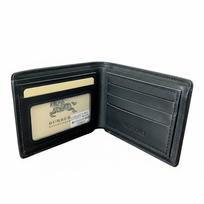 💼 BURBERRY Monogram Embossed Wallet – Black Luxury Edition