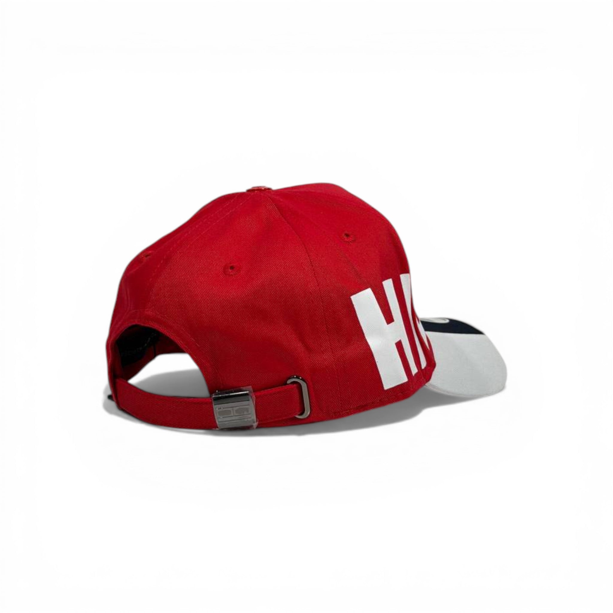 🧢 TOMMY HILFIGER Bold Logo Cap – Red Statement Edition