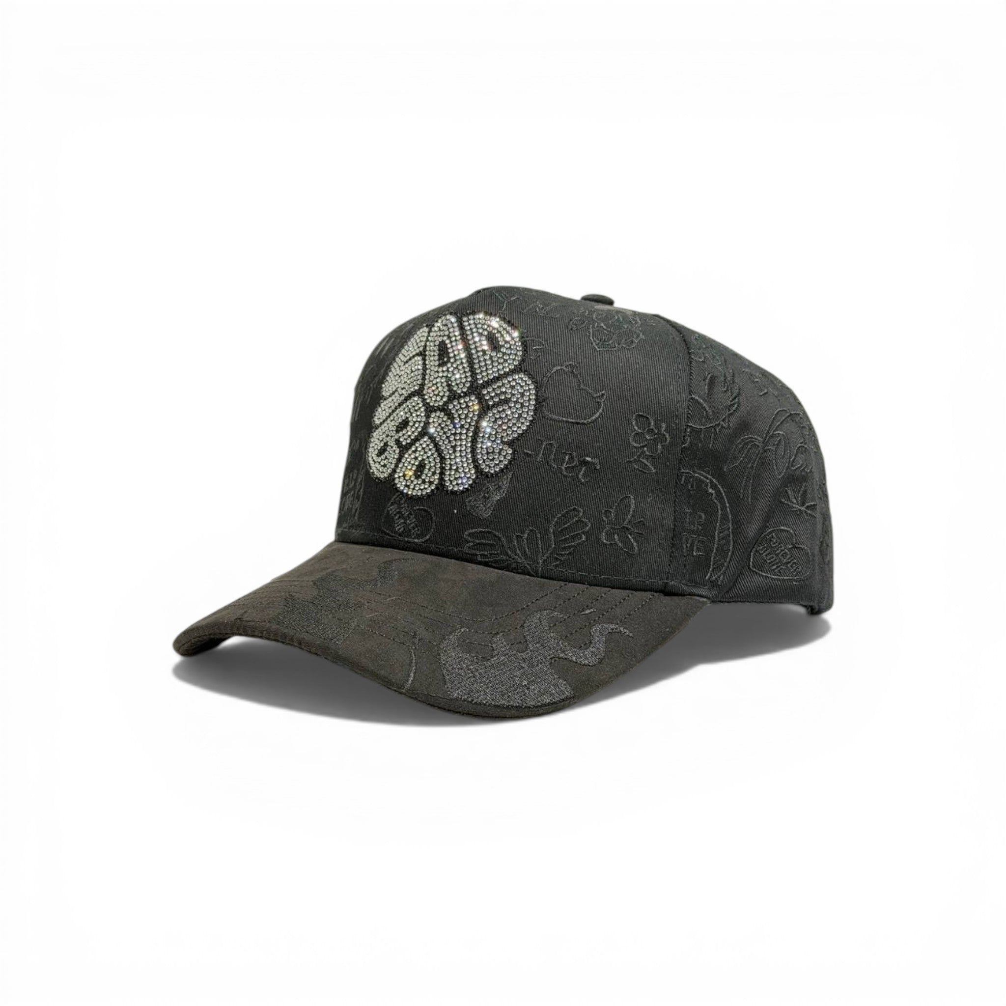 🧢 BAD BOY Crystal Logo Cap – Premium Dark Streetwear Edition