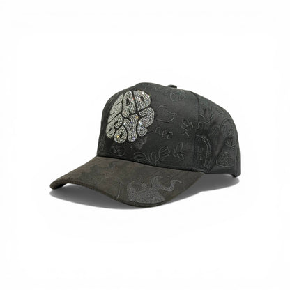 🧢 BAD BOY Crystal Logo Cap – Premium Dark Streetwear Edition