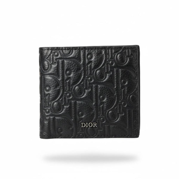 💼 DIOR Embossed Monogram Wallet – Black Luxury Edition