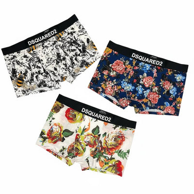 🩳 DSQUARED2 Printed Boxer Set – Premium 3-Pack Edition