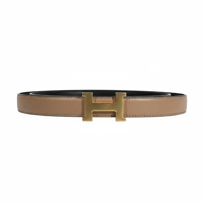 🤎✨ Hermes H Buckle Leather Belt Brown Black 115cm 💛