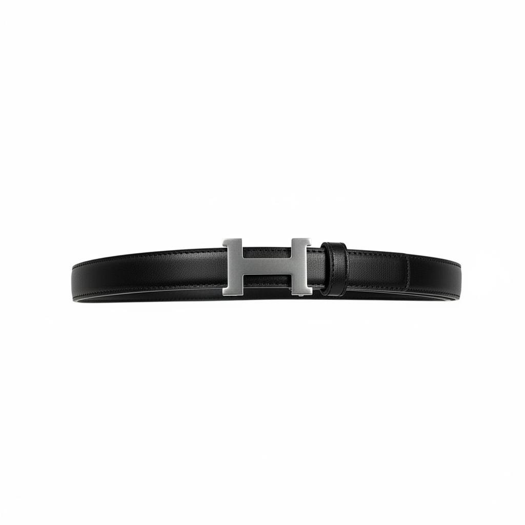 🖤✨ Hermes H Buckle Leather Belt Black 110cm 🤍